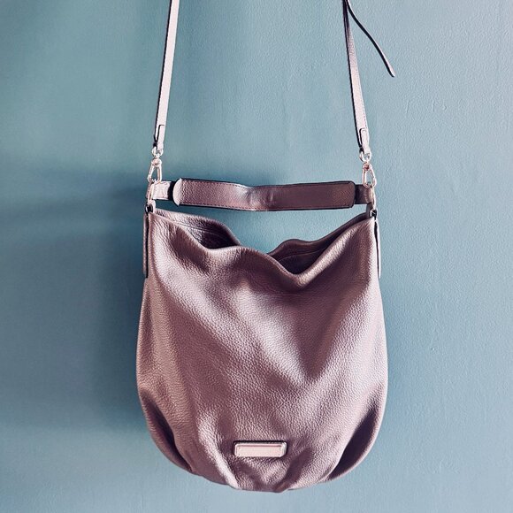 Marc by Marc Jacobs Standard Supply Workwear Leather Gray Slouchy Hobo Bag - Picture 13 of 16